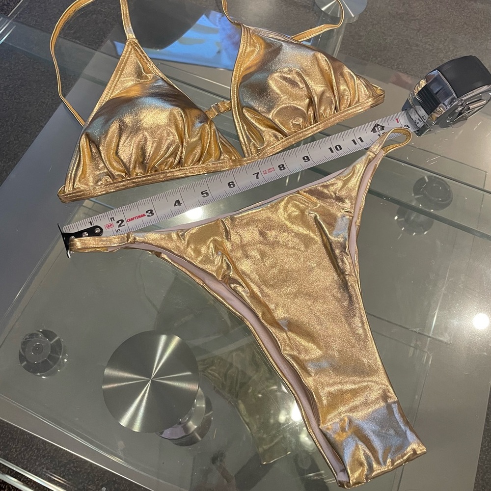 Gold Bikini Set - Picture 3 of 7